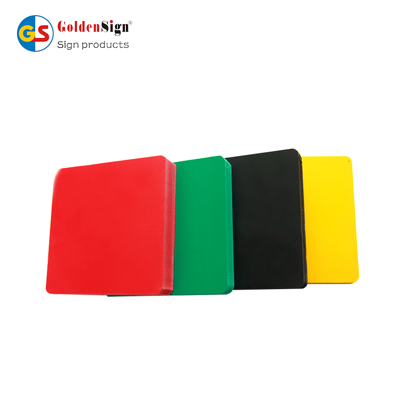 Goldensign 制造商硬质光泽 1.22*2.44 彩色 PVC Celuka 板 PVC 泡沫板