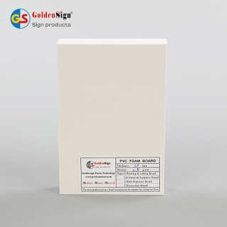 Goldensign 轻质防水 10-20mm 1220*2440mm 制造商轻质防水 Goldensign PVC Celuka 板建筑泡沫板
